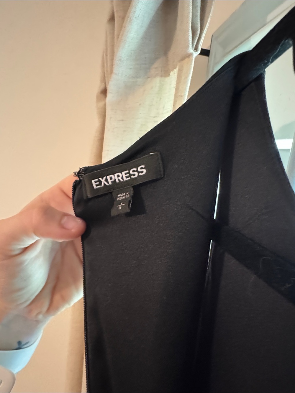 Express Black Cutout Wide-Leg Jumpsuit - Picture 5 of 5